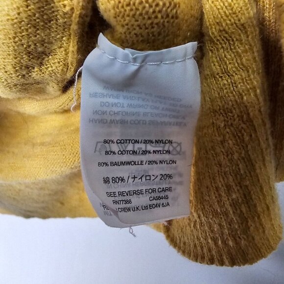 Madewell XXS Yellow Summer Ryder Cardigan Lightweight Cotton Open Front Pockets - Picture 5 of 8